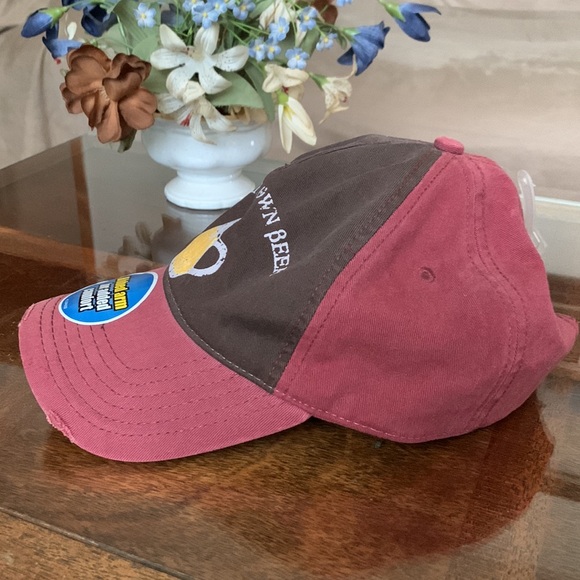 Bring Your Own Beer Baseball Cap No Clue U Vintage Sticker Mark Visor Sun Faded - Picture 2 of 12